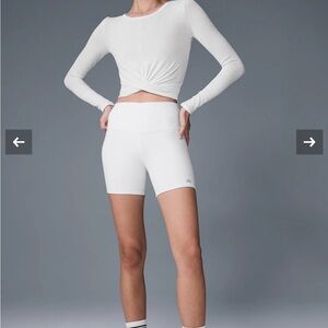 Alo long sleeve ballerina top